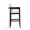 Manhattan Comfort Ritz Barstool in Ivory and Dark Walnut, PK3 3-BS013-IV - alternate 3